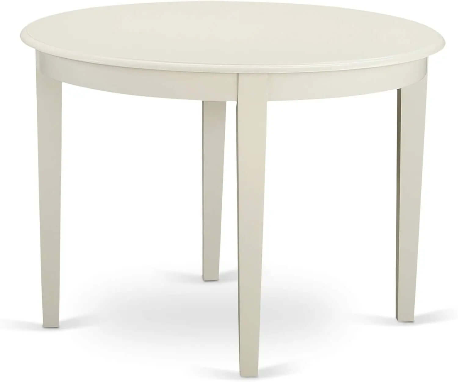 Boston 5-Piece Kitchen Set: 42" Round Dining Table with Four Blue Linen Parsons Chairs in Cappuccino Finish-Allen Cozy Haven Store