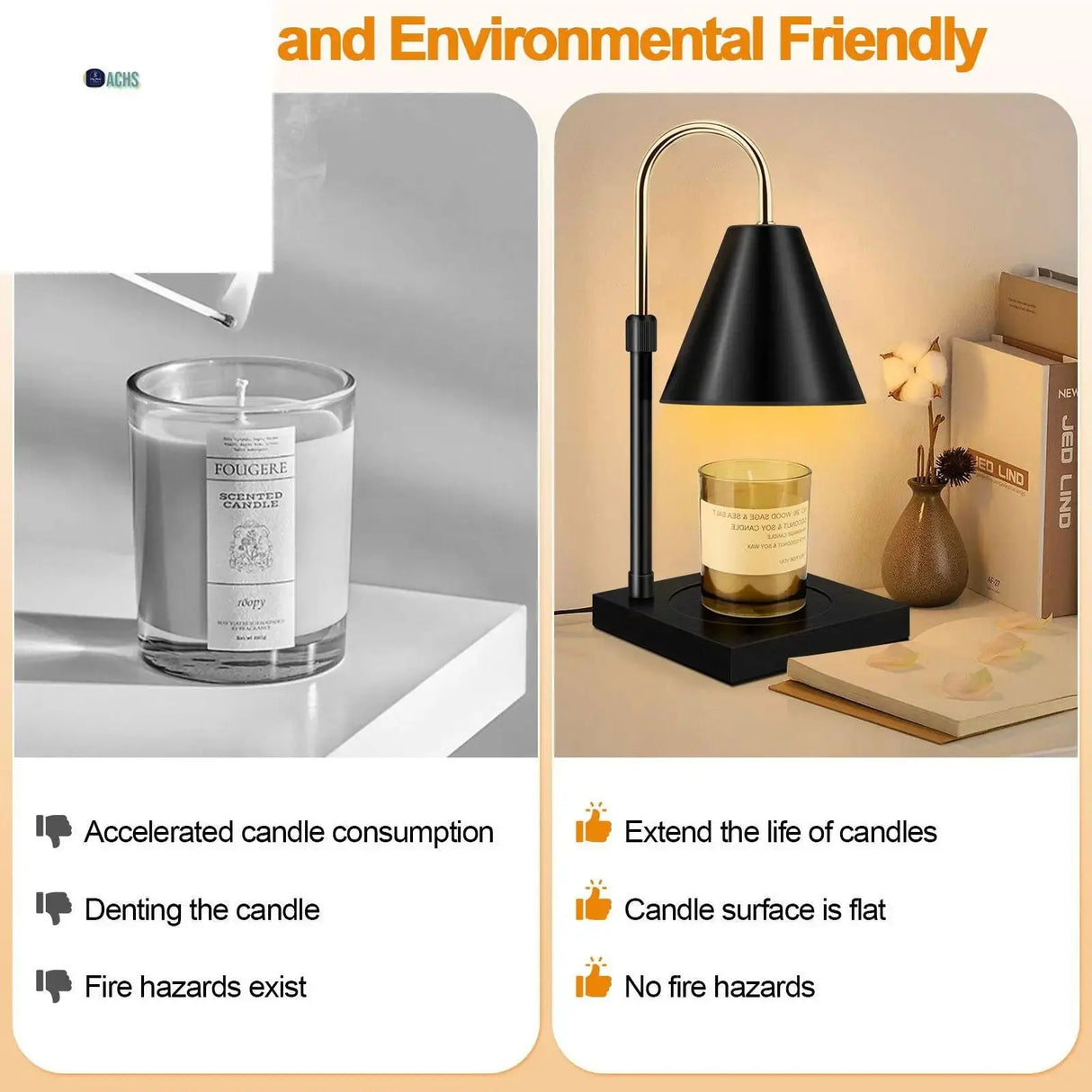 Candle Warmer Lamp with Timer Compatible with Jar Candles - Allen Cozy Haven Store -  