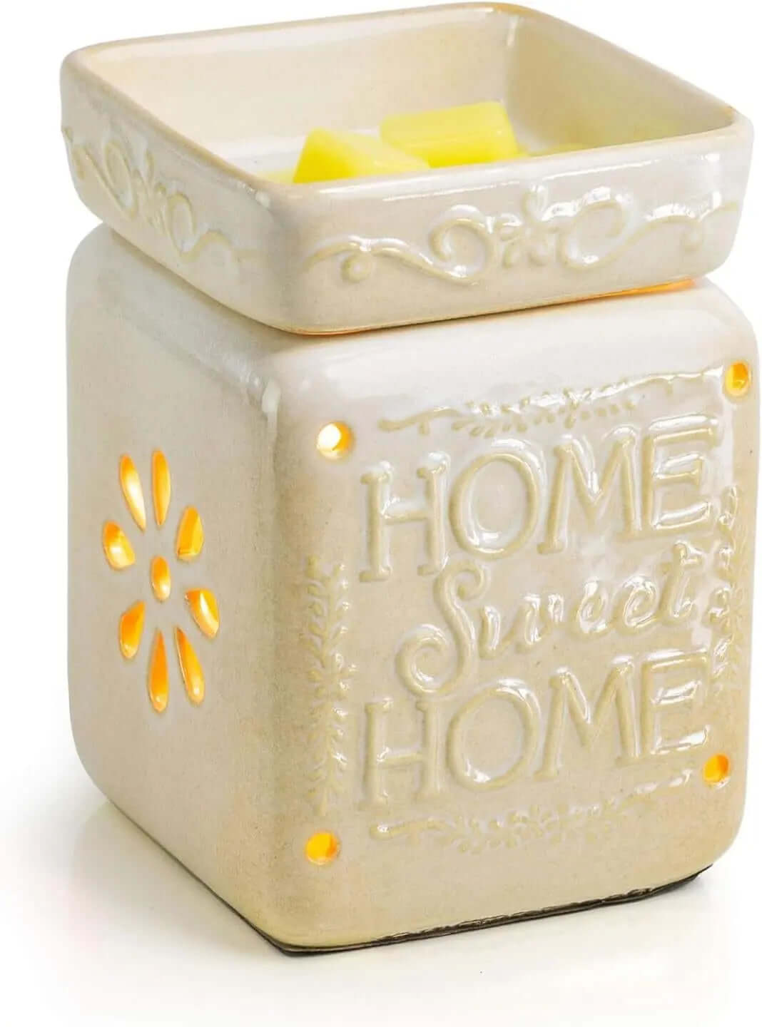 Home Sweet Home Fragrance and Essential Oil warmer for Scented Wax-Allen Cozy Haven Store