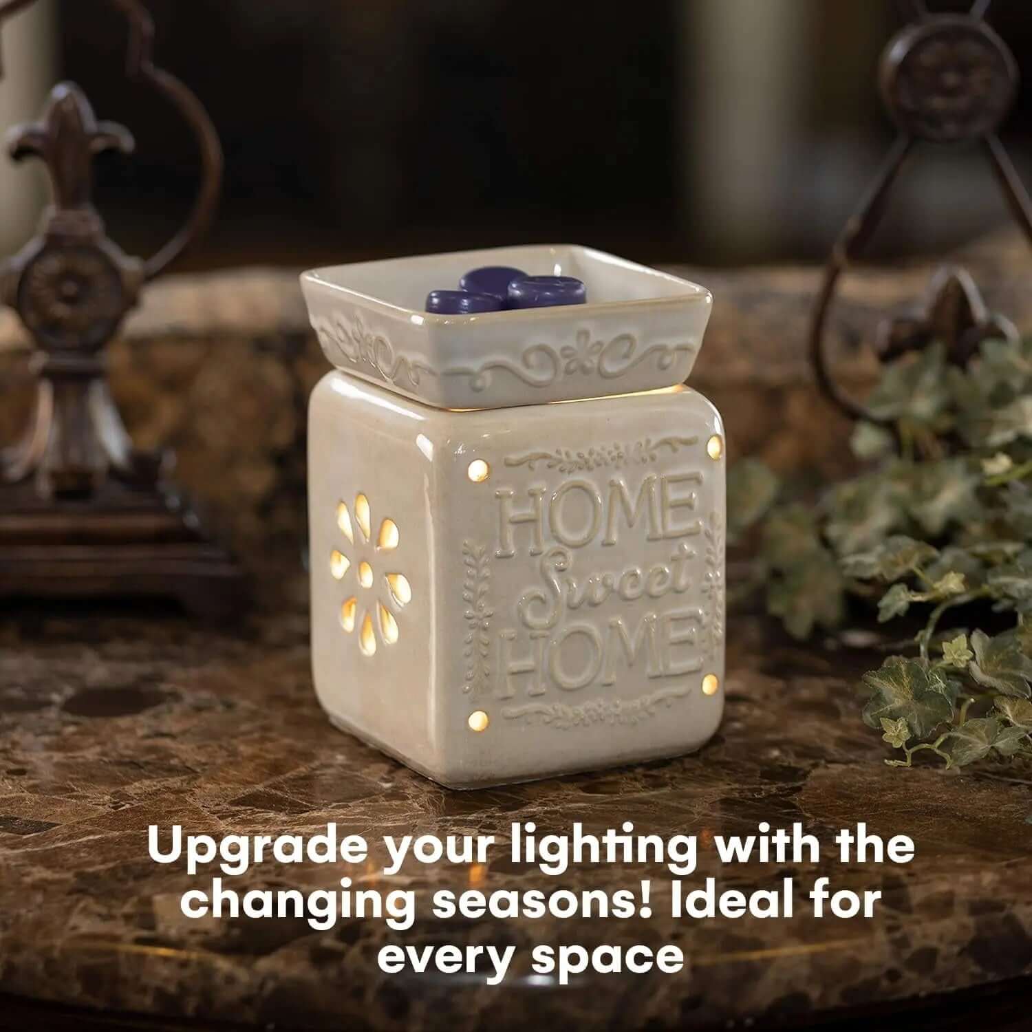 Home Sweet Home Fragrance and Essential Oil warmer for Scented Wax-Allen Cozy Haven Store