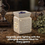 Home Sweet Home Fragrance and Essential Oil warmer for Scented Wax-Allen Cozy Haven Store