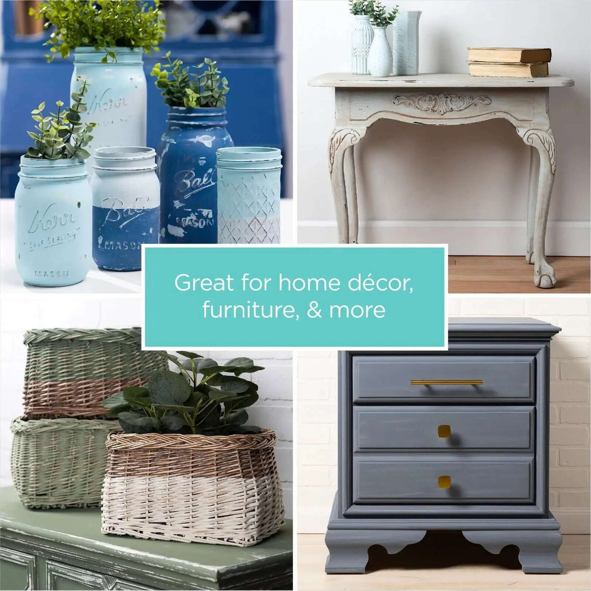 Chalk Paint Set - Sandstone, Dusk, Night Sky (3 Pack, 8 Fl Oz Each)-Allen Cozy Haven Store
