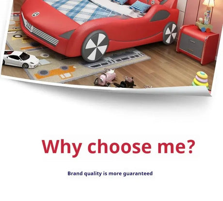 Children Luxury Boys Bed Pretty Unique Cute Nightstand Wood Storage Bed Car Design Camas Moderrna Inteligentes Bedroom Furniture Allen Cozy Haven Store