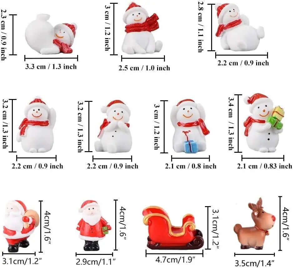 Christmas Miniature Ornaments Kit - 17-Piece-Allen Cozy Haven Store