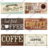 Coffee Wooden Hanging Signs Decorative Plaques Door Wooden Plaque in Home Decor Cafe Kitchen Hanging Home Decor-Allen Cozy Haven Store