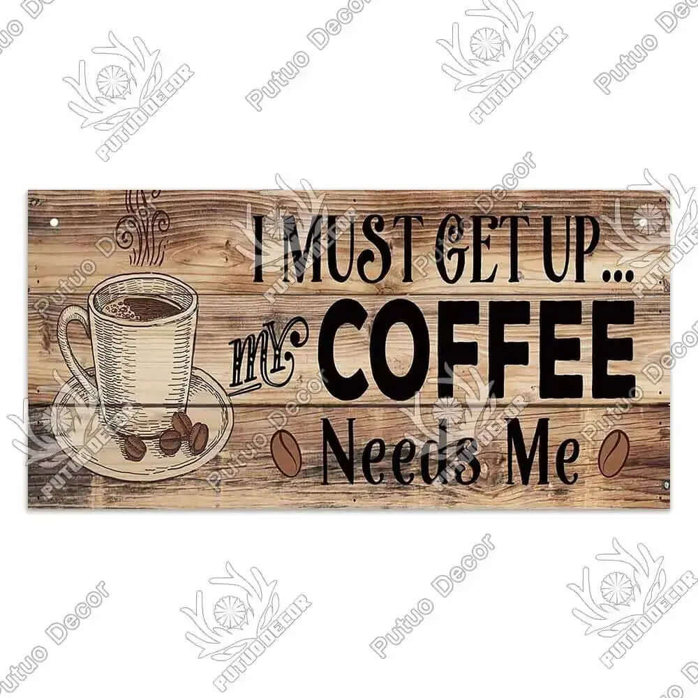 Coffee Wooden Hanging Signs Decorative Plaques Door Wooden Plaque in Home Decor Cafe Kitchen Hanging Home Decor-Allen Cozy Haven Store