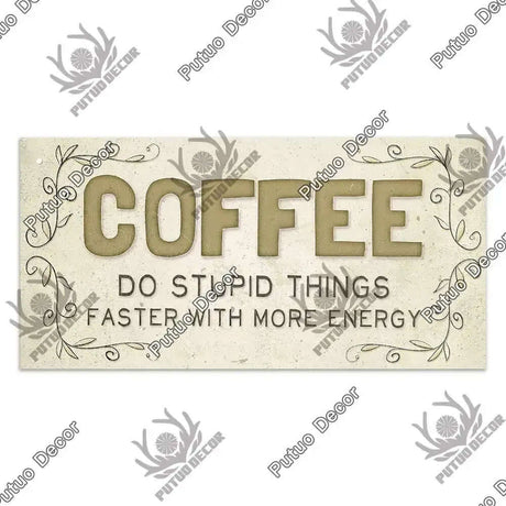 Coffee Wooden Hanging Signs Decorative Plaques Door Wooden Plaque in Home Decor Cafe Kitchen Hanging Home Decor-Allen Cozy Haven Store