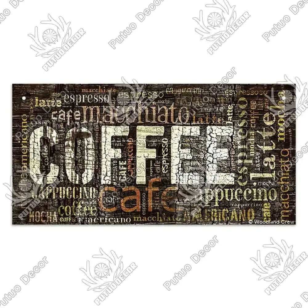 Coffee Wooden Hanging Signs Decorative Plaques Door Wooden Plaque in Home Decor Cafe Kitchen Hanging Home Decor-Allen Cozy Haven Store