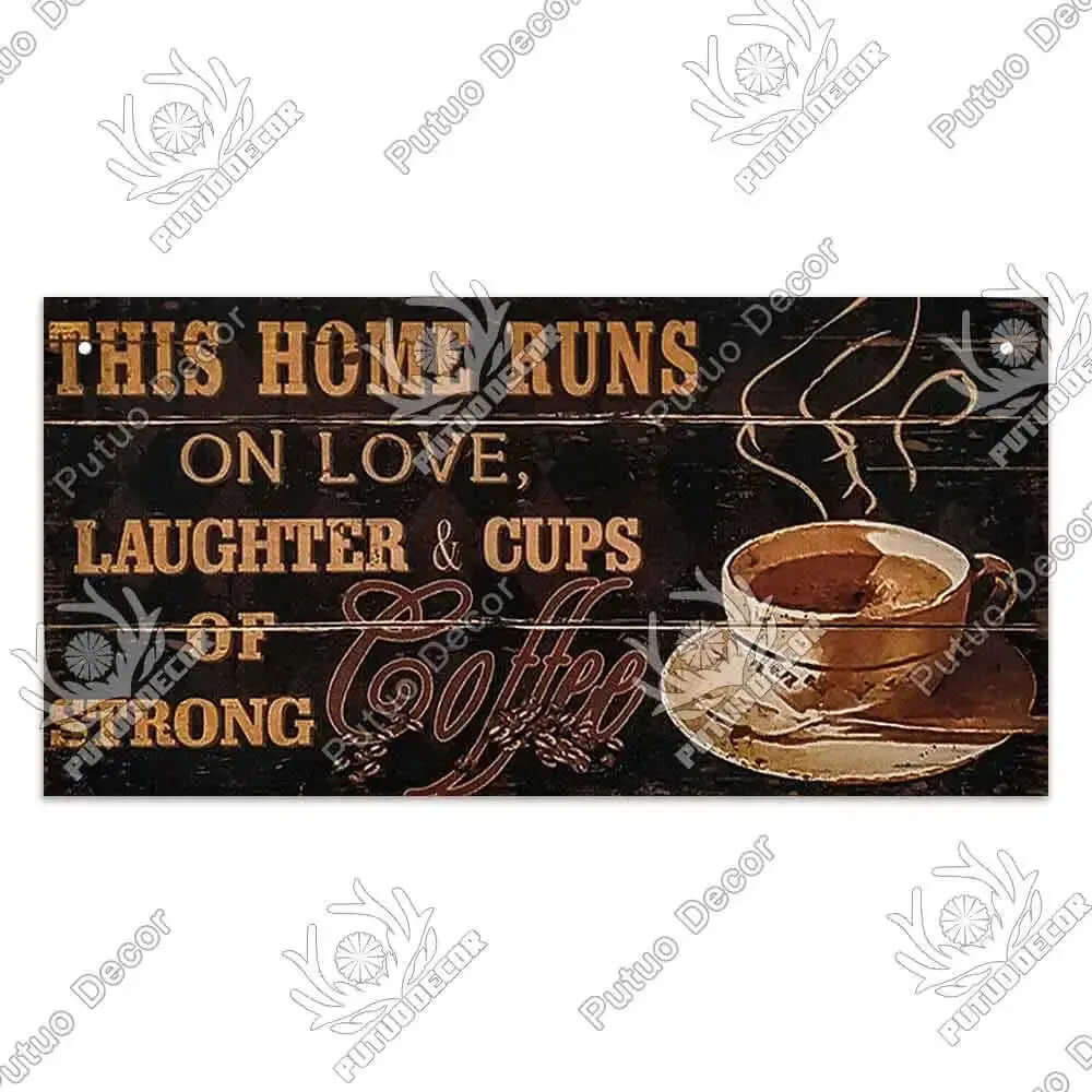 Coffee Wooden Hanging Signs Decorative Plaques Door Wooden Plaque in Home Decor Cafe Kitchen Hanging Home Decor-Allen Cozy Haven Store