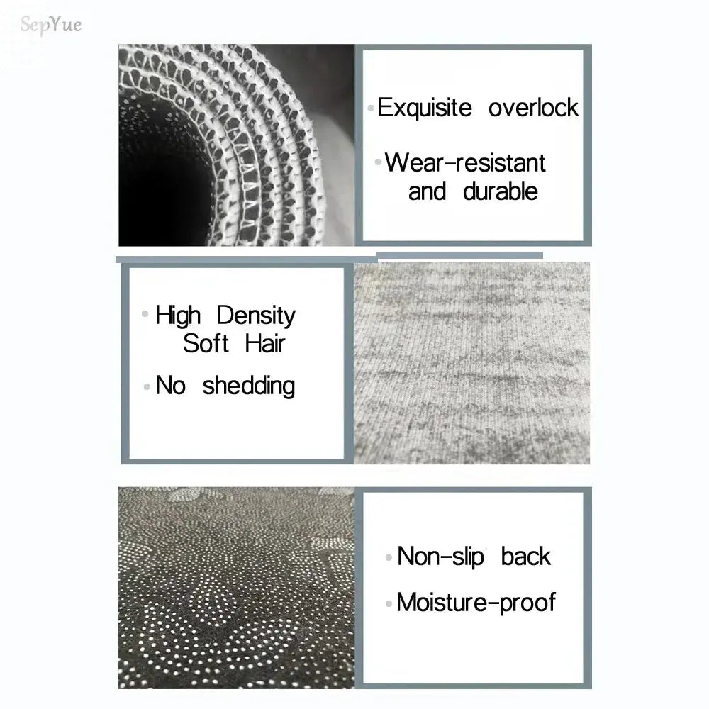 Cream Style Carpets for Living Room Fluffy Soft Plush Rug Minimalist Lounge Floor Mat Home Bedroom Decor Bedside Carpet Allen Cozy Haven Store