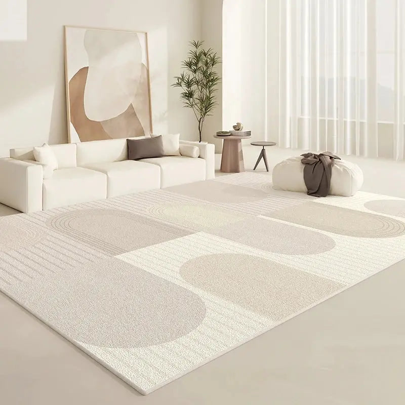 Cream Style Carpets for Living Room Fluffy Soft Plush Rug Minimalist Lounge Floor Mat Home Bedroom Decor Bedside Carpet Allen Cozy Haven Store