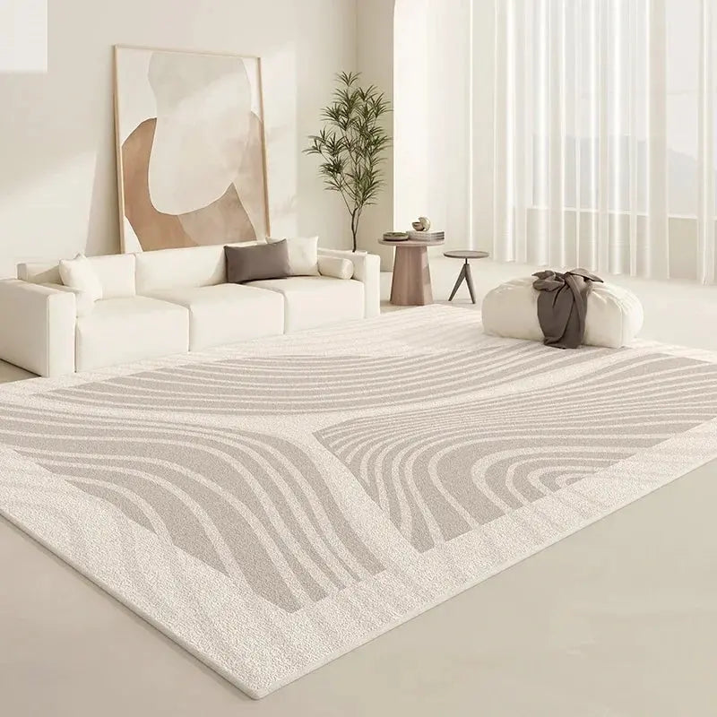 Cream Style Carpets for Living Room Fluffy Soft Plush Rug Minimalist Lounge Floor Mat Home Bedroom Decor Bedside Carpet Allen Cozy Haven Store