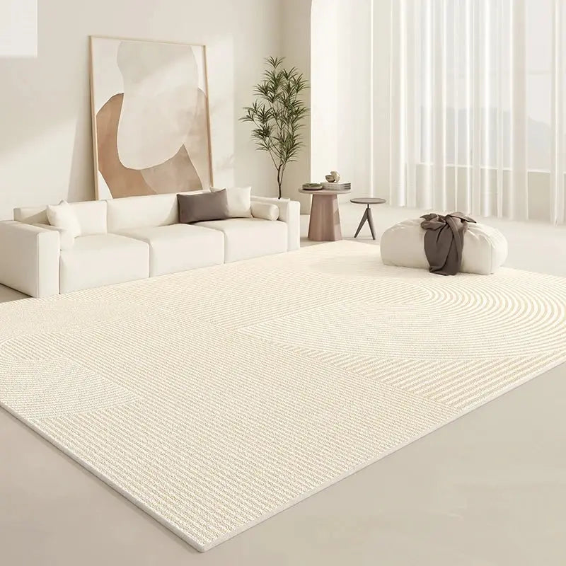 Cream Style Carpets for Living Room Fluffy Soft Plush Rug Minimalist Lounge Floor Mat Home Bedroom Decor Bedside Carpet Allen Cozy Haven Store