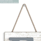Distressed Rustic Farmhouse "Love" Wall Tile Sign - 32" x 8" Wood Decor for Home and Kitchen (White)-Allen Cozy Haven Store