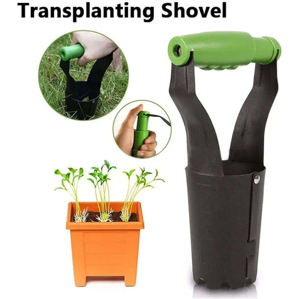 Durable Agricultural Transplanting Tube and Hand Gardening Weeding Shovel for Seedling Transplanting in Gardens-Allen Cozy Haven Store