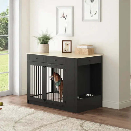 Egina Wooden Furniture Storage Crate with Single Door-Allen Cozy Haven Store