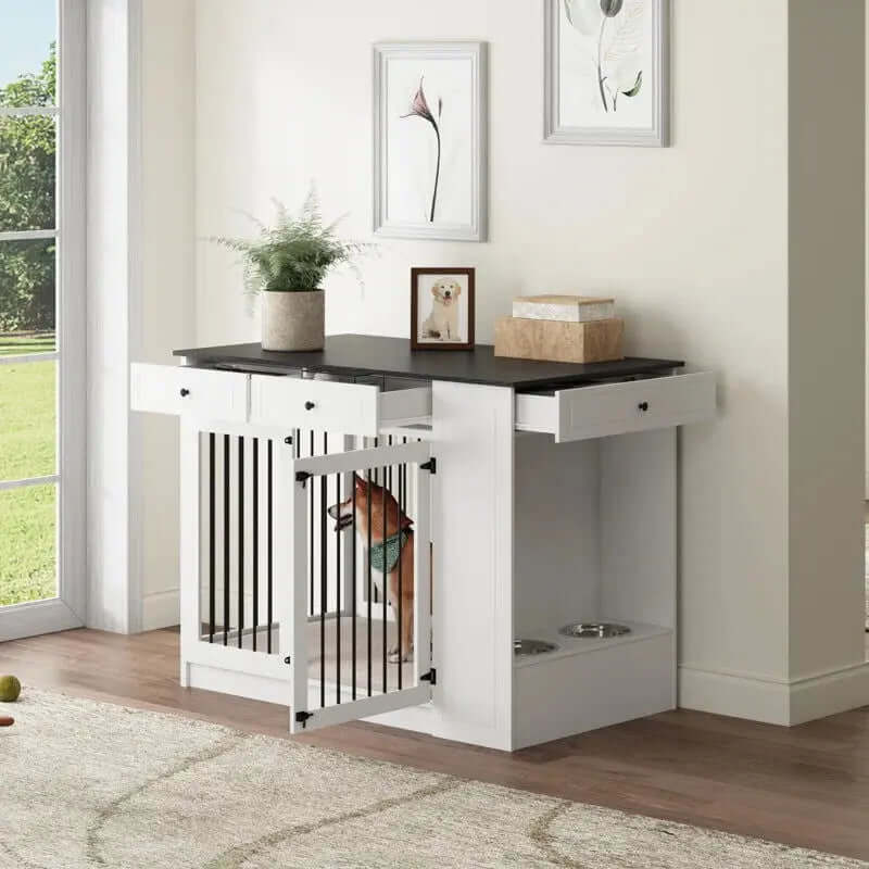 Egina Wooden Furniture Storage Crate with Single Door-Allen Cozy Haven Store