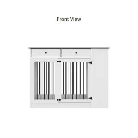 Egina Wooden Furniture Storage Crate with Single Door-Allen Cozy Haven Store