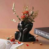 Elegant Ceramic Face Design Vase for Home and Room Decor - Summer 2024 Collection-Allen Cozy Haven Store