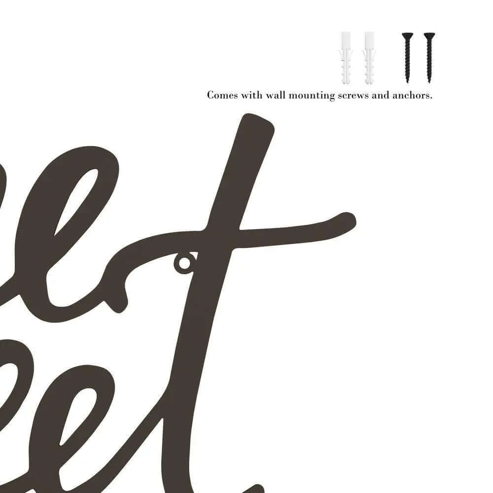 "Elegant Metal Cutout Sign: 'Home Sweet Home'"-Allen Cozy Haven Store