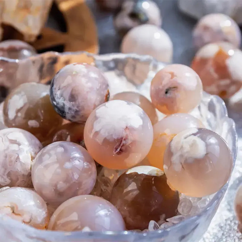 Elegant Natural Crystal Sphere Collection for Home Décor-Allen Cozy Haven Store