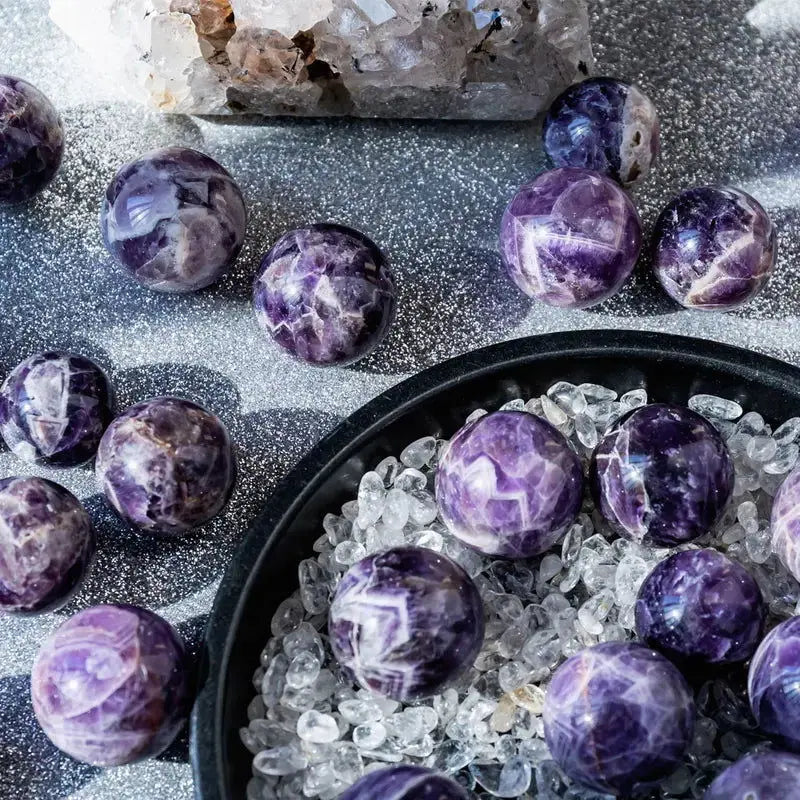 Elegant Natural Crystal Sphere Collection for Home Décor-Allen Cozy Haven Store