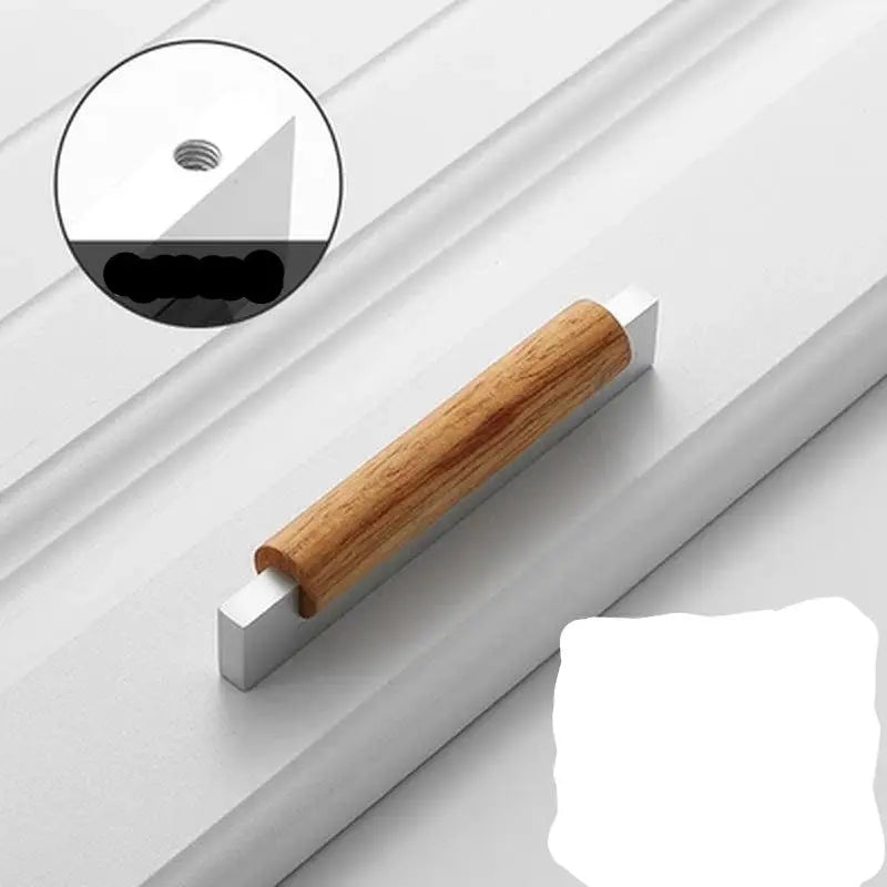 Elegant Natural Wood Cabinet Handles and Drawer Knobs - Premium Accessories for Kitchen and Home Furnishings-Allen Cozy Haven Store