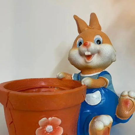 Elegant Rabbit Planter for Home Decor-Allen Cozy Haven Store