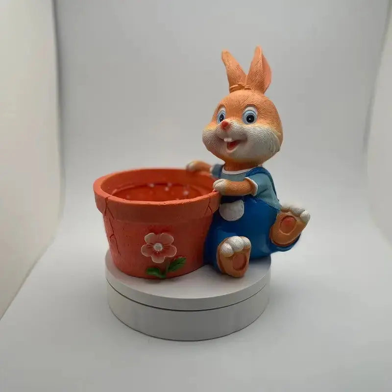 Elegant Rabbit Planter for Home Decor-Allen Cozy Haven Store