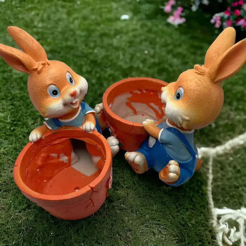 Elegant Rabbit Planter for Home Decor-Allen Cozy Haven Store