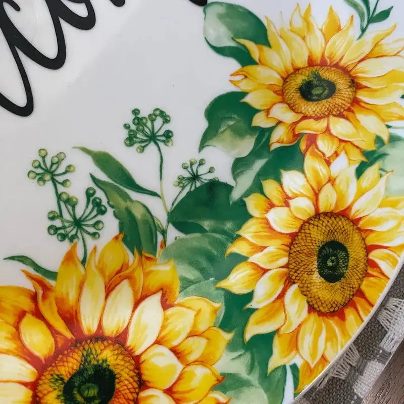 Elegant Sunflower Welcome Home Sign-Allen Cozy Haven Store