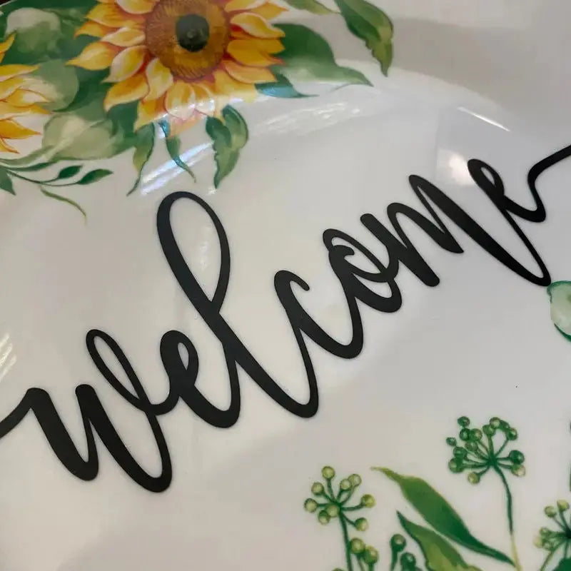 Elegant Sunflower Welcome Home Sign-Allen Cozy Haven Store