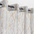 Elegant Tree Branch Sheer Curtains for Bedroom - Metallic Gold and White Grommet Window Treatment Set, 63 Inch Length, 2 Panels (52 x 63 Inch)-Allen Cozy Haven Store