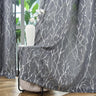 Elegant Tree Branch Sheer Curtains for Bedroom - Metallic Gold and White Grommet Window Treatment Set, 63 Inch Length, 2 Panels (52 x 63 Inch)-Allen Cozy Haven Store