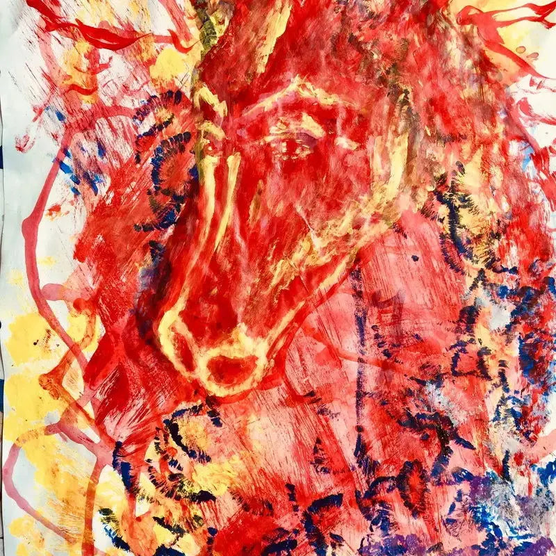 Equine Persistence: Contemporary Wall Art for Home Décor-Allen Cozy Haven Store