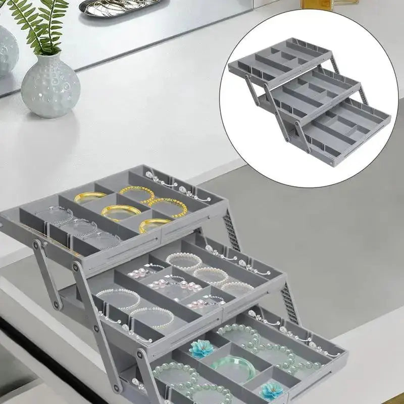 Expandable Multi-Level Drawer Organizer for Office Supplies and Kitchen Utensils-Allen Cozy Haven Store