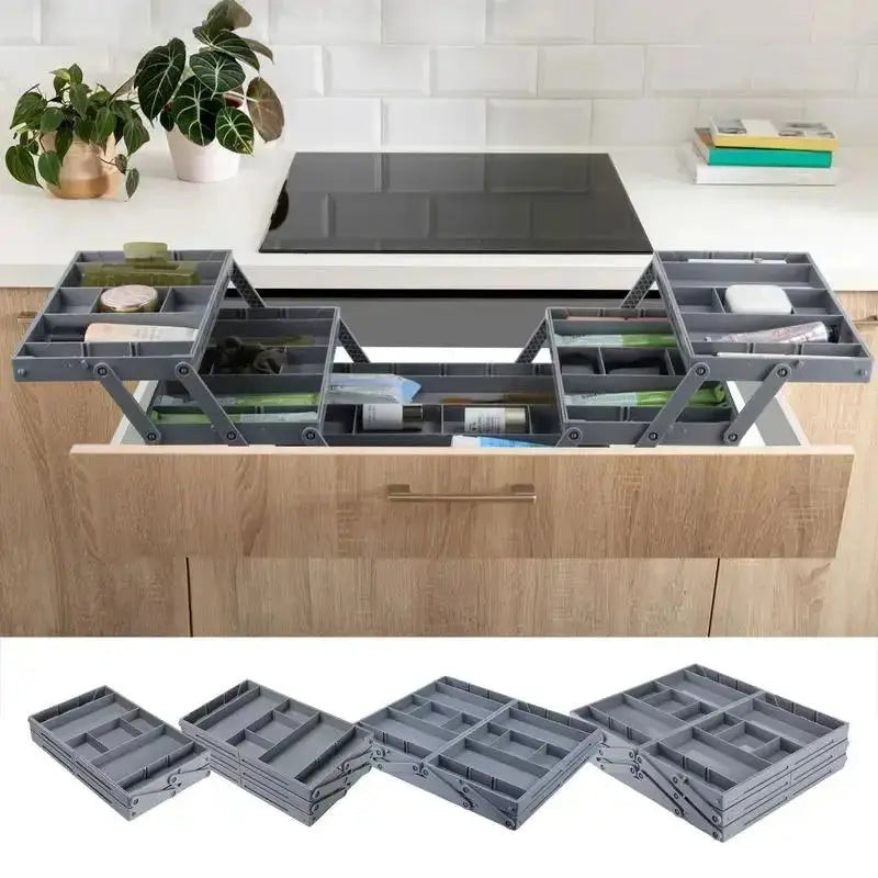 Expandable Multi-Level Drawer Organizer for Office Supplies and Kitchen Utensils-Allen Cozy Haven Store