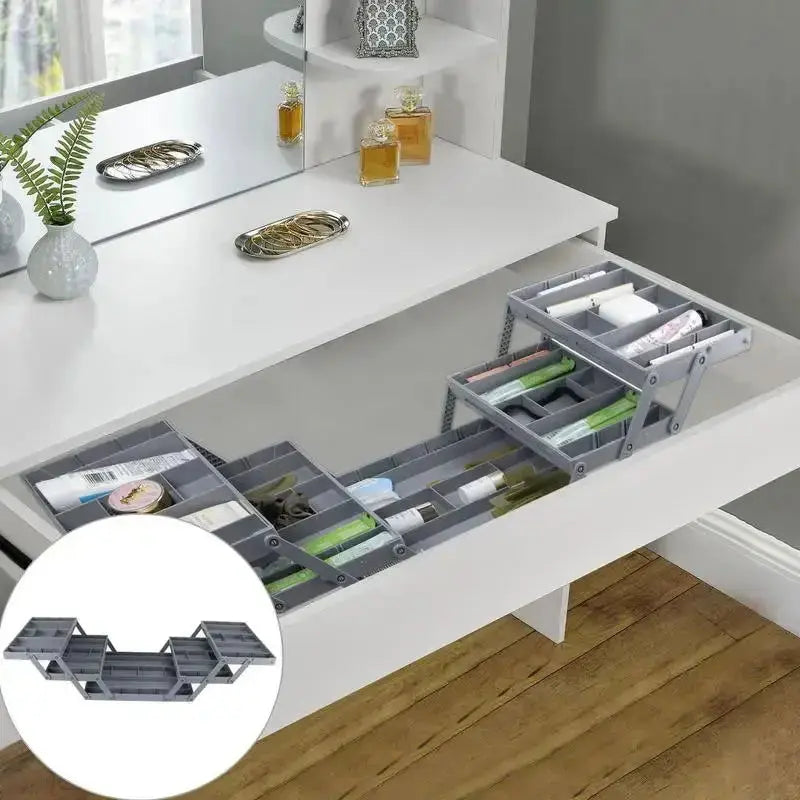 Expandable Multi-Level Drawer Organizer for Office Supplies and Kitchen Utensils-Allen Cozy Haven Store
