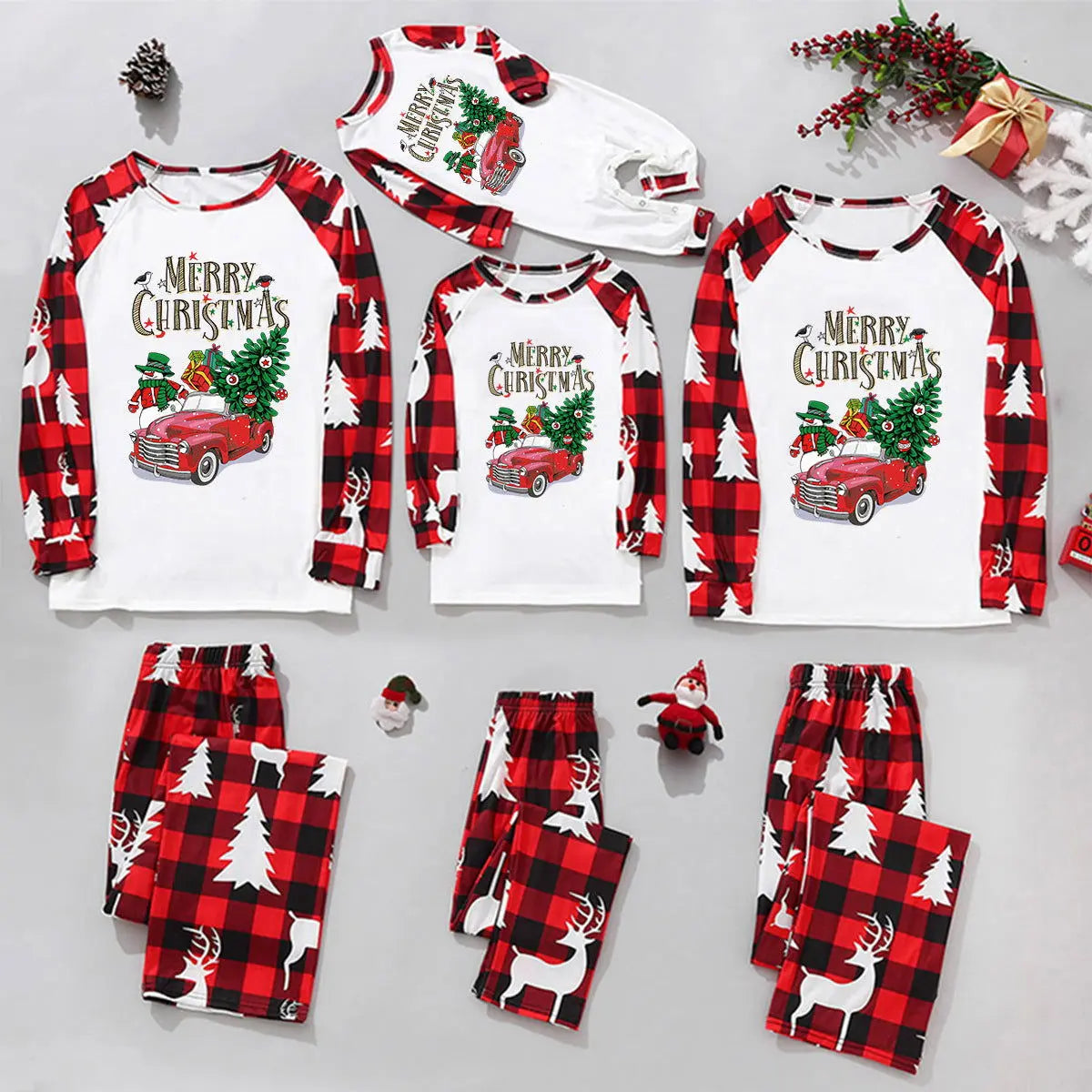 Family Matching Christmas Pajamas-Allen Cozy Haven Store