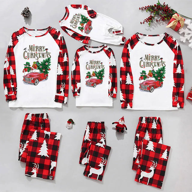 Family Matching Christmas Pajamas-Allen Cozy Haven Store