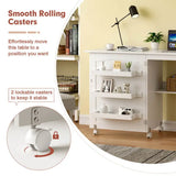 Folding Sewing Craft Table Shelf Storage Cabinet Home Furniture-Allen Cozy Haven Store