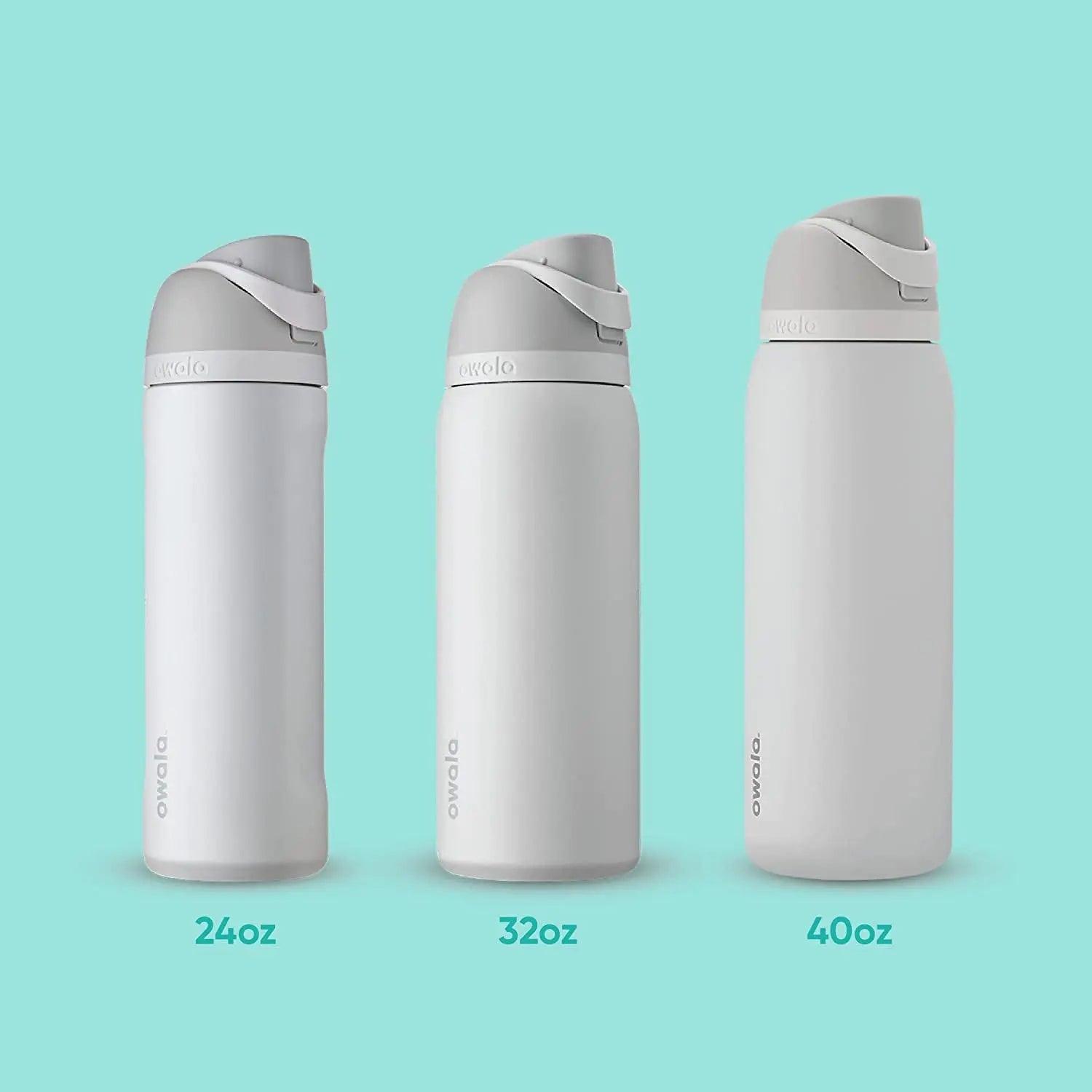 Freesip 24-Ounce Insulated Water Bottle with Straw - BPA-Free, Ideal for Sports and Travel, Dark Color-Allen Cozy Haven Store