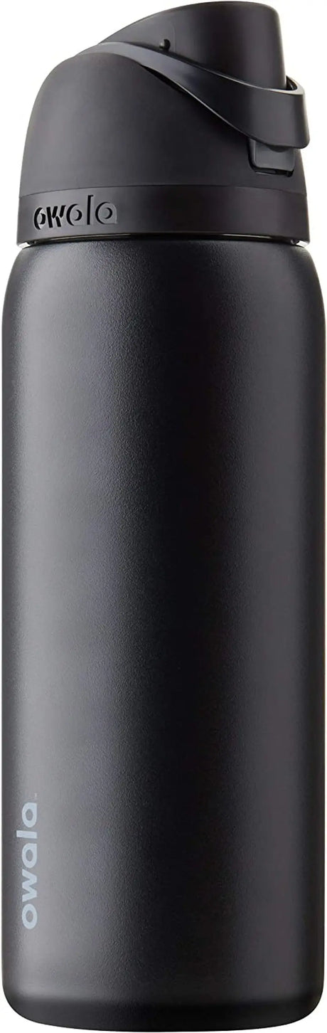 Freesip 24-Ounce Insulated Water Bottle with Straw - BPA-Free, Ideal for Sports and Travel, Dark Color-Allen Cozy Haven Store