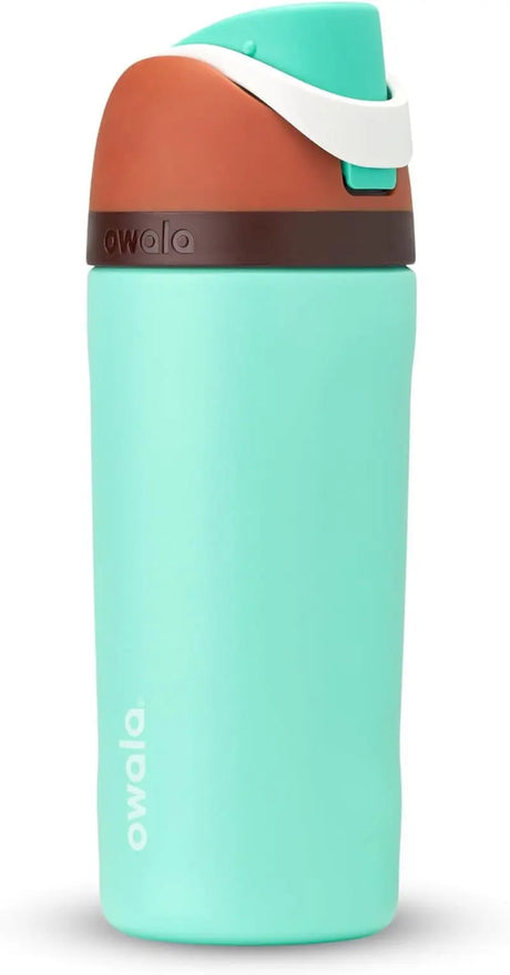 Freesip 24-Ounce Insulated Water Bottle with Straw - BPA-Free, Ideal for Sports and Travel, Dark Color-Allen Cozy Haven Store