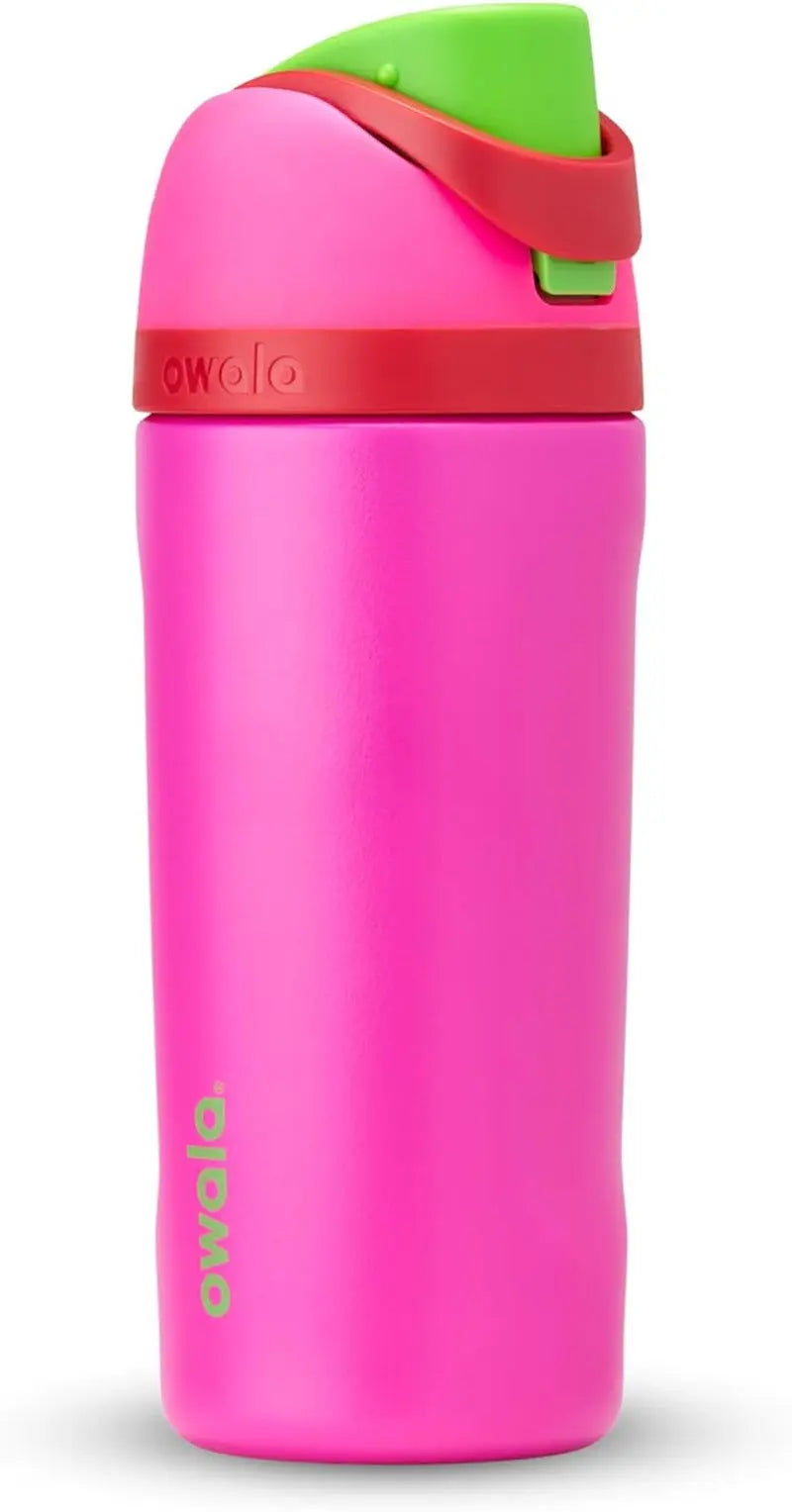 Freesip 24-Ounce Insulated Water Bottle with Straw - BPA-Free, Ideal for Sports and Travel, Dark Color-Allen Cozy Haven Store