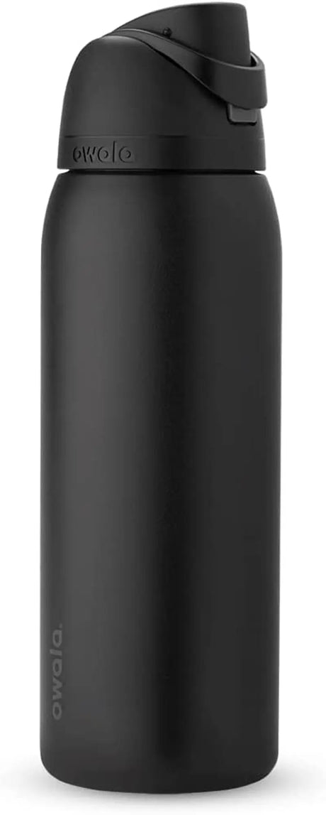 Freesip 24-Ounce Insulated Water Bottle with Straw - BPA-Free, Ideal for Sports and Travel, Dark Color-Allen Cozy Haven Store
