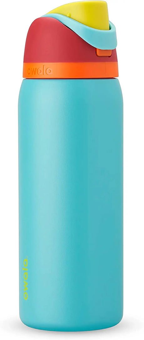 Freesip 24-Ounce Insulated Water Bottle with Straw - BPA-Free, Ideal for Sports and Travel, Dark Color-Allen Cozy Haven Store
