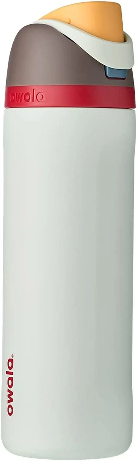 Freesip 24-Ounce Insulated Water Bottle with Straw - BPA-Free, Ideal for Sports and Travel, Dark Color-Allen Cozy Haven Store