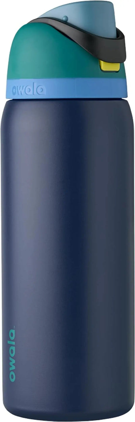 Freesip 24-Ounce Insulated Water Bottle with Straw - BPA-Free, Ideal for Sports and Travel, Dark Color-Allen Cozy Haven Store