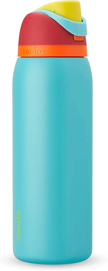 Freesip 24-Ounce Insulated Water Bottle with Straw - BPA-Free, Ideal for Sports and Travel, Dark Color-Allen Cozy Haven Store